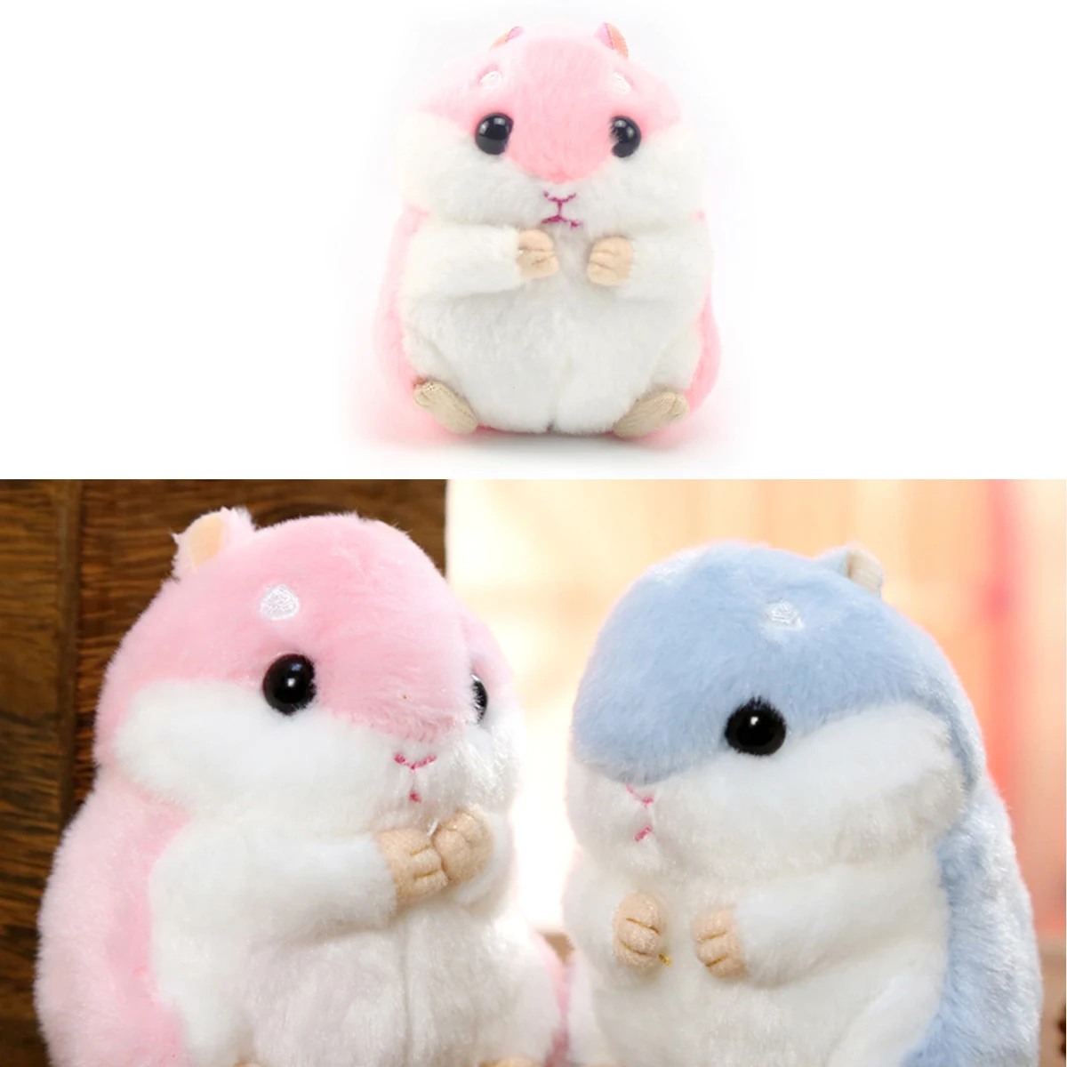 Cute Plush Toy Horse Kawaii Bag Backpack Pendant Key Chain Stuffed Animals Kids Toy Horses For Birthday Present Hamster Doll