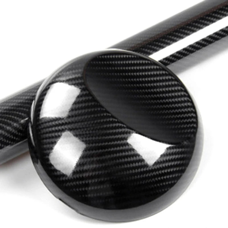 

1pc 7D Premium High Gloss Carbon Fiber Vinyl Wrap Bubble Car Free Air Release Decal Black Universal Auto Accessories