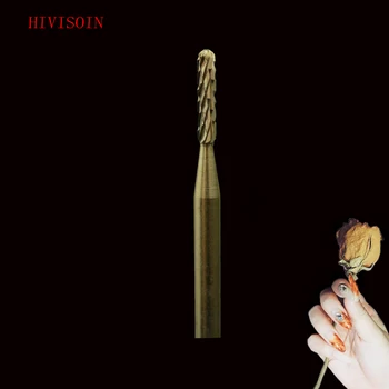 

HIVISOIN -4PCS-Carbide Nail Drill Bit - Round Bit - M (Gold)-60230010