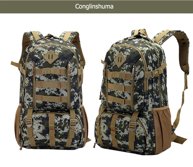 Популярный Высококачественный большой 50л Водонепроницаемый Военный Тактический Рюкзак Molle для охоты, Походов, Кемпинга, армейский рюкзак, спортивная сумка