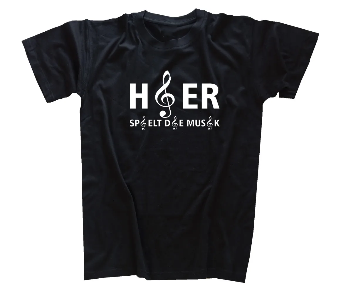 ICI joue la musique-Clef ecole de Musique Chef d'orchestre футболка S-3XL | Мужская одежда