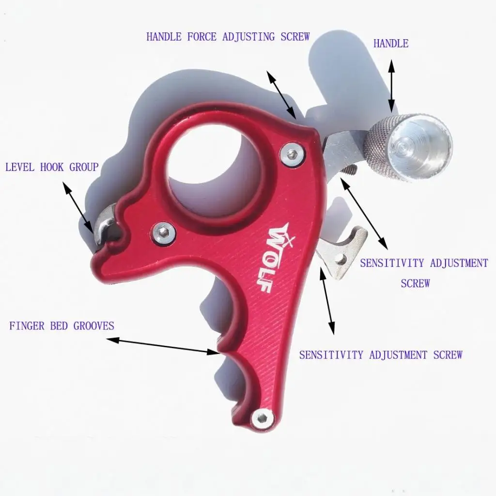 Aluminum Alloy Compact 3 Finger Archery Compound Bow Release Aid Thumb Trigger Hunting Accessories