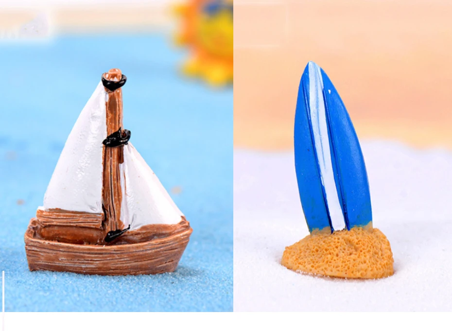 Средиземноморский стиль фея, миниатюрная садовая пейзаж DIY украшения дрейф бутылка пляжные аксессуары Мини Солнечный декоративный зонтик