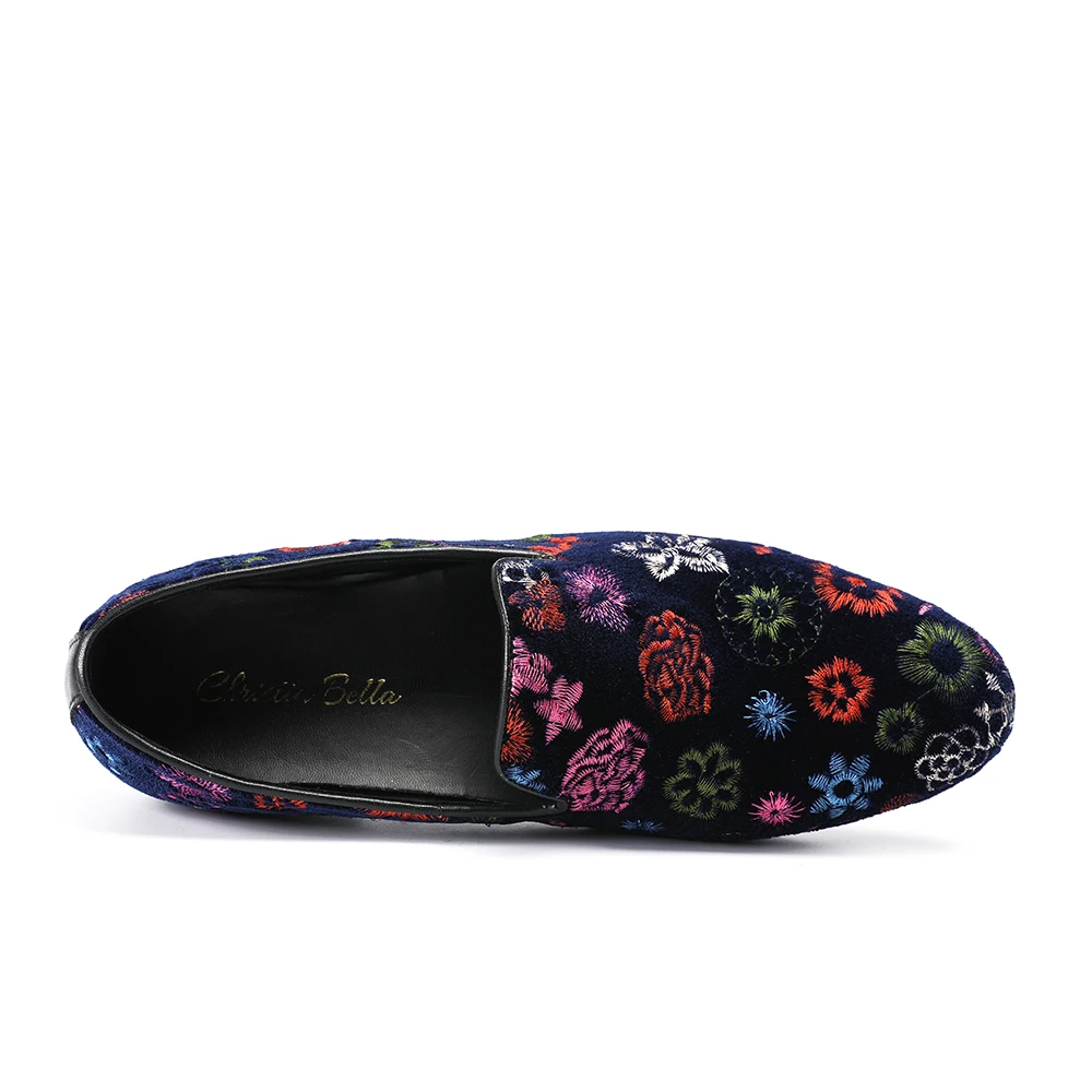 Flats Sobre Size Tamanho Festa Floral Da Plus Deslizar Preto Mais De Formal Bella Moda Christia Mocassins Casamento Banquete Homens Sapatos UnaAOZ0O