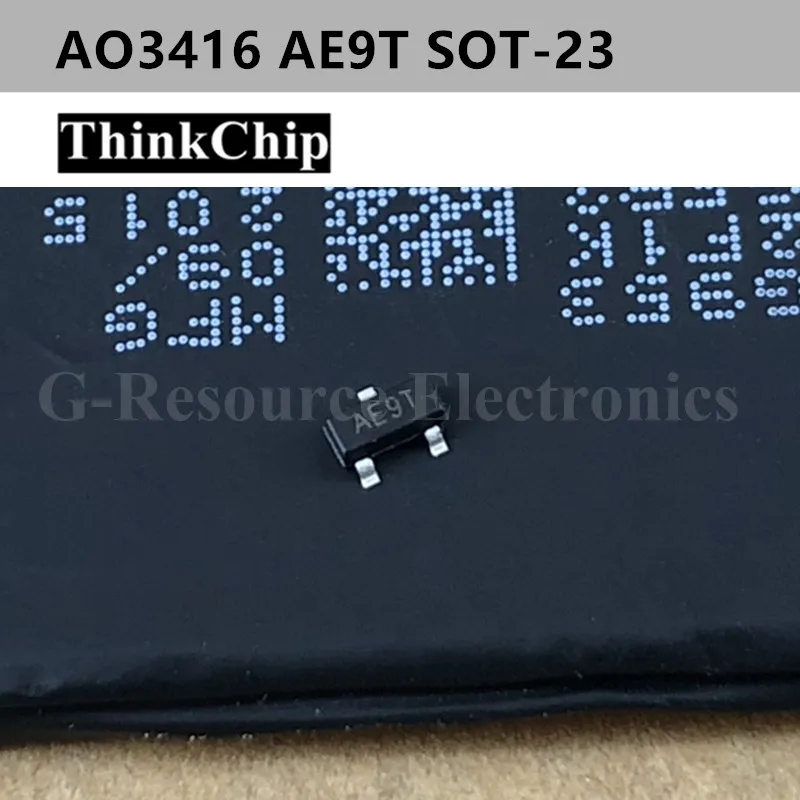 50 шт./лот AO3416 AE9T SOT-23 n-канал 20 в 6.5A(Ta) 1,4 Вт(Ta) SMD mosfet транзистор