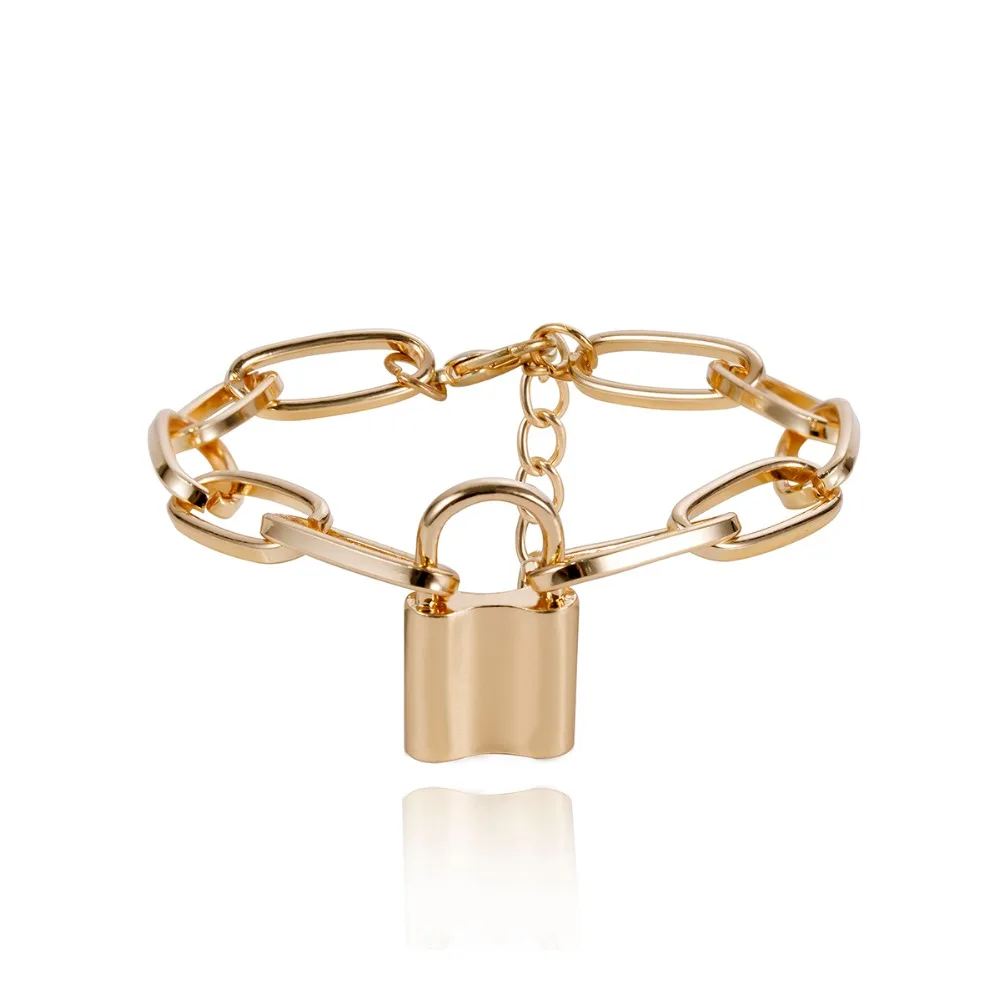 Браслет подвеска Ingemark в стиле панк с замком для влюбленных браслет шармами пар