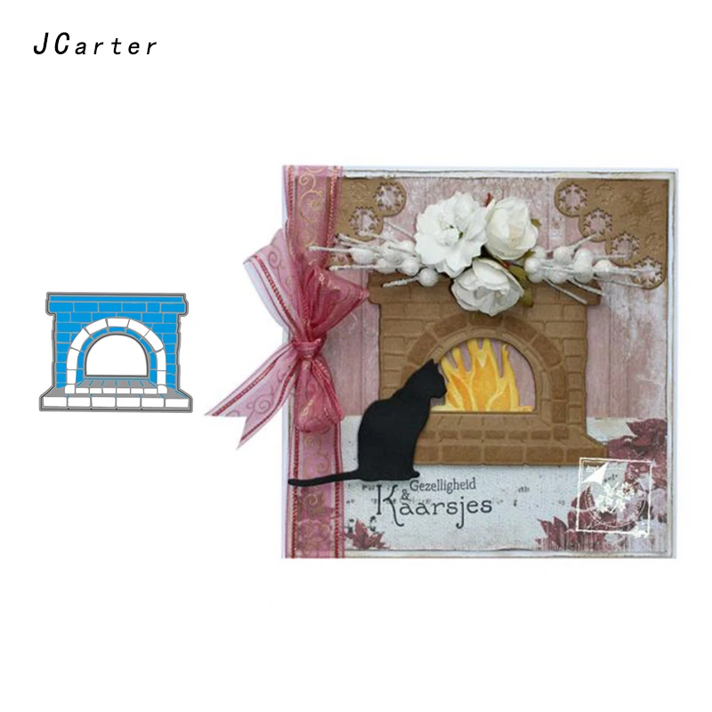 

JCarter Fire Stove Burner Metal Cutting Dies Stencils Scrapbooking DIY Embossing Folder Paper Cards Maker Handmade Album Crafts