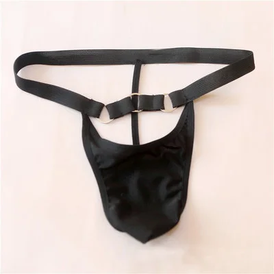

2017 Gay Men's thong underwear sexy transparent jockstrap Pouch Ring thong Briefs