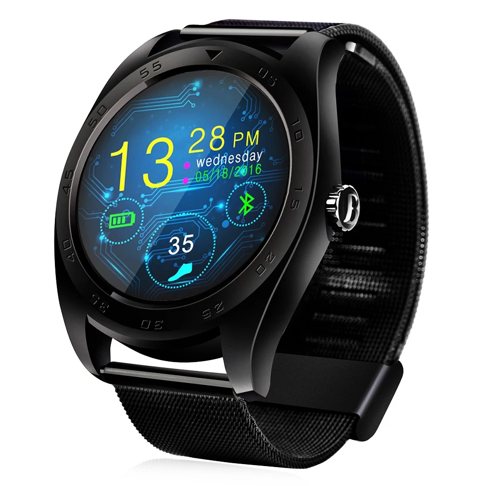 

Men Smart Digital Watch Bluetooth Three-axis Accelerometer Loudspeaker Leather Fitness Creative Cost Watch Montre Homme