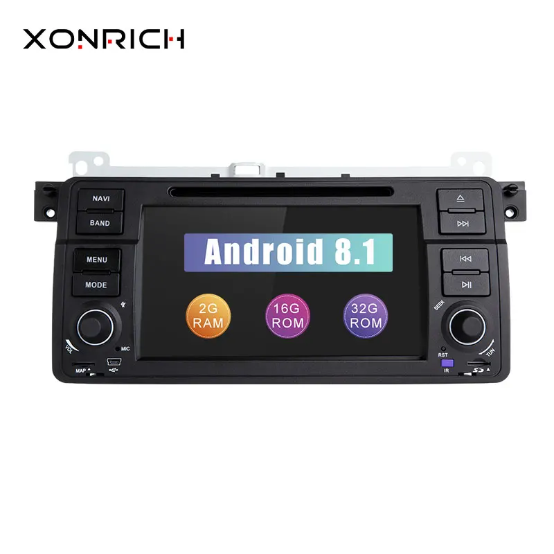 Xonrich AutoRadio 1 Din Android 8 1 Car DVD Player For BMW E46 M3 318 320