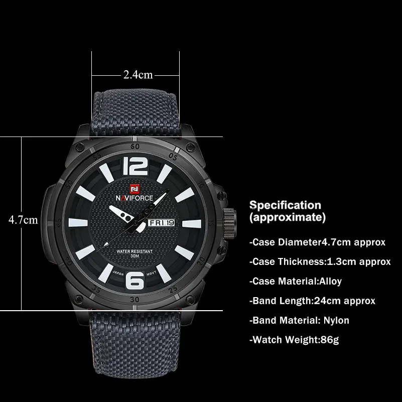 NAVIFORCE часы мужские военные спортивные кварцевые люксовый бренд Модные