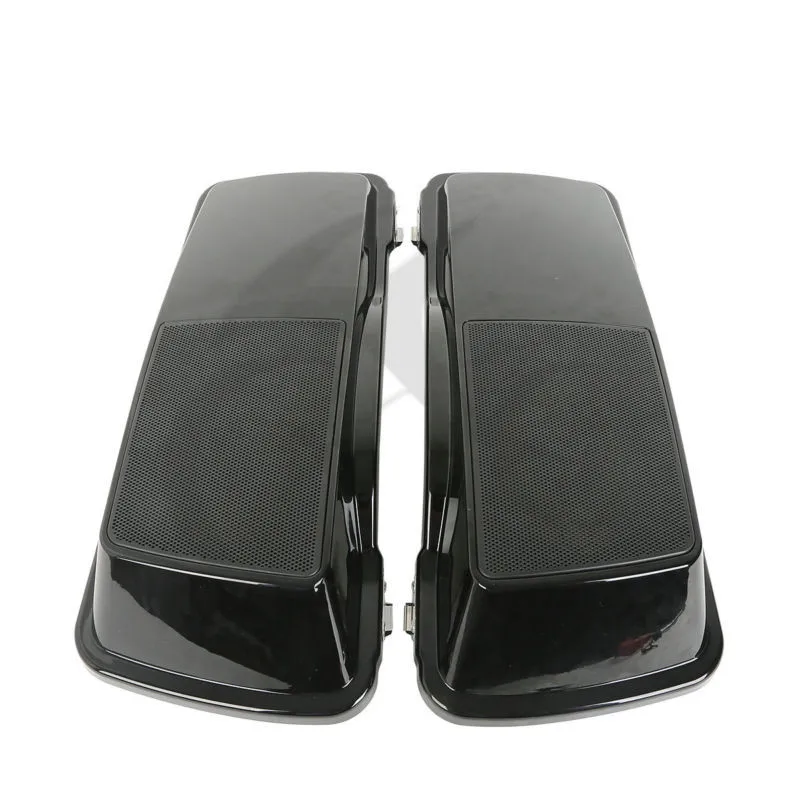 Яркие черные крышки для подседельных контейнеров с " x 9" динамик для Harley Touring Electra Glide Street Glide 1994-2013
