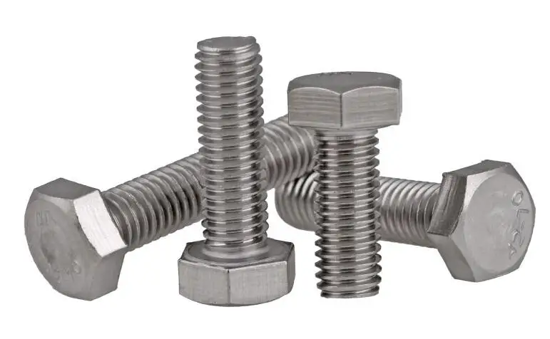 

10pcs Stainless steel outer hexagon bolt All teeth screw M6*45/50/55-100 mm