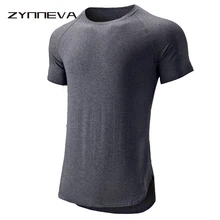ZYNNEVA лето для мужчин's фитнес футболки бег тренажерный зал Тренировка спортивные короткий рукав быстросохнущая хлопок тонкий Футболки Топы корректирующие MT05P