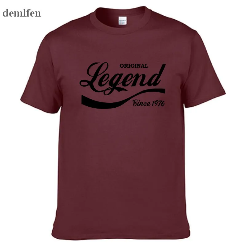 Модная футболка с надписью Legend Since забавная подарок на день рождения топ Муж папа