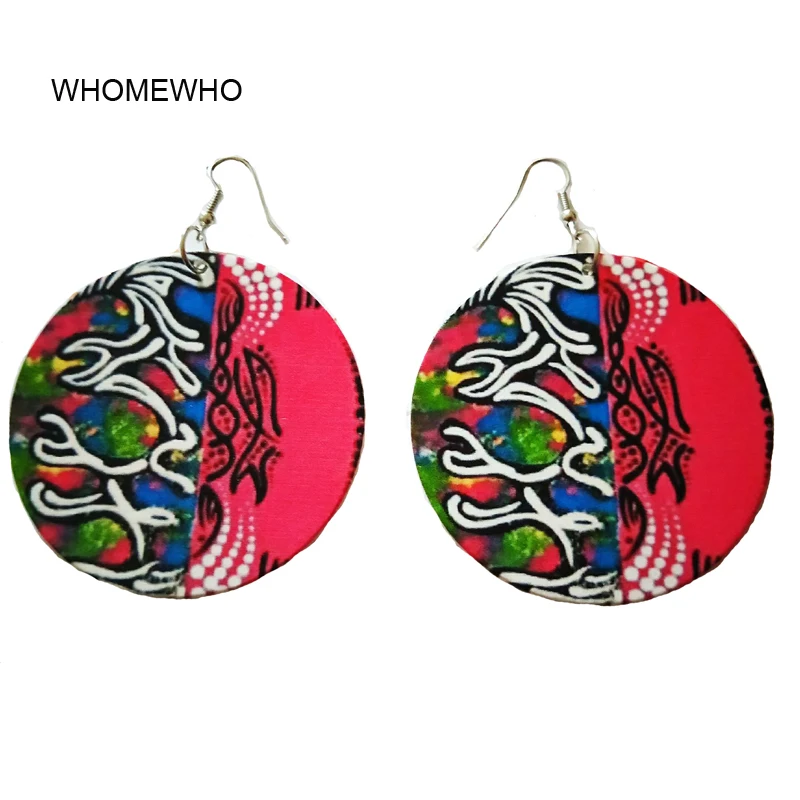 

Wood Africa Traditional Painting Totem Tribal Vintage Drop Earrings Fashion Wooden African Bohemia Afro Ear Jewelry Accessories