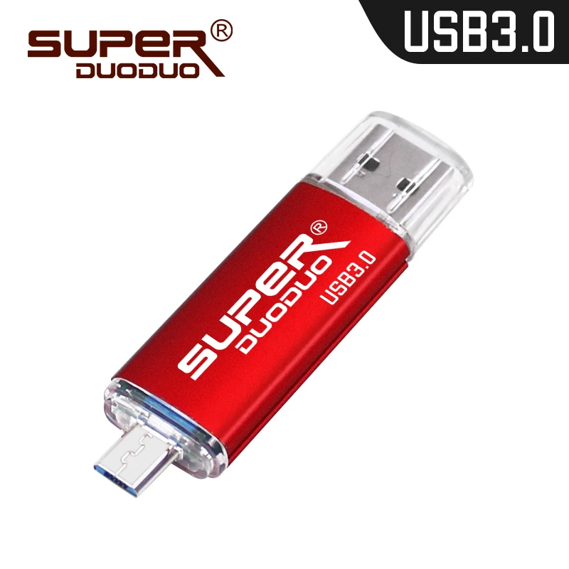 

New arrival pen Drive 4gb 8gb 16g memory stick OTG usb flash drive 2 in 1 external storage micro usb3.0 for smartphone/pc