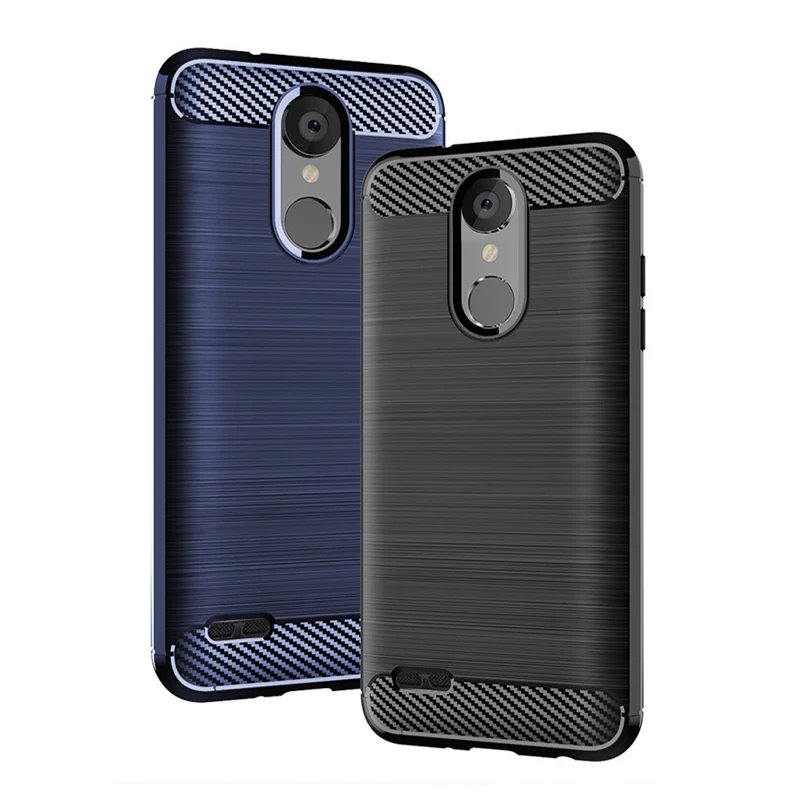 Защитный чехол для LG Tribute Empire из углеродного волокна мягкий силиконовый телефона