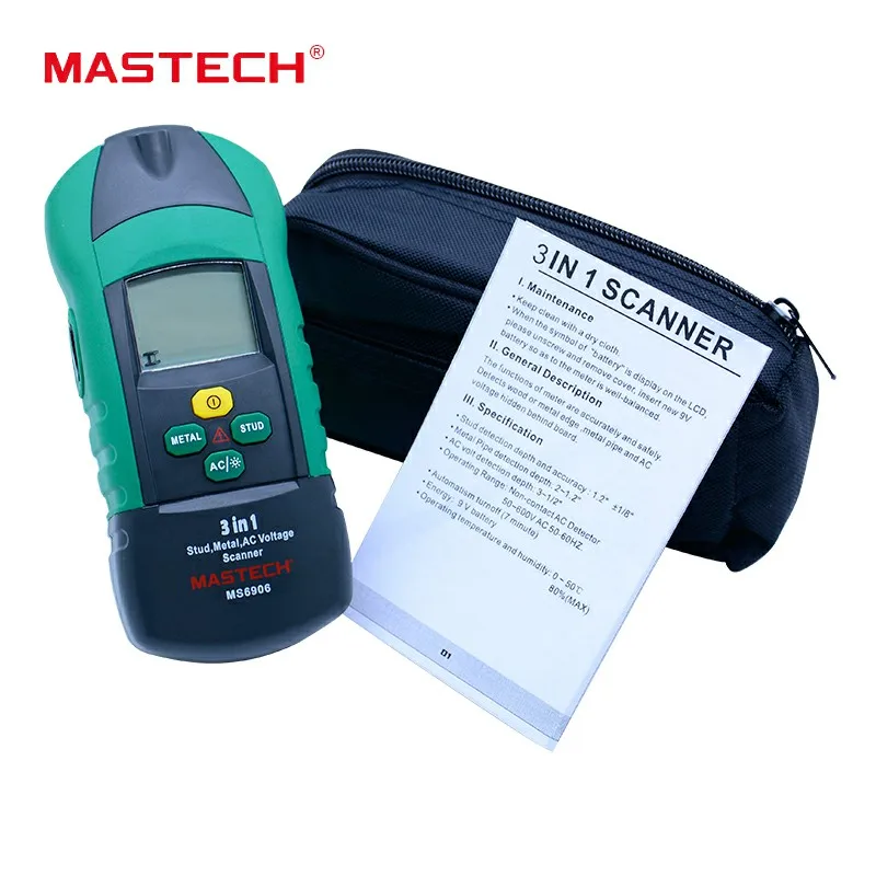 Металлоискатель MASTECH MS6906 3 в 1 настенный сканер тестер напряжения переменного