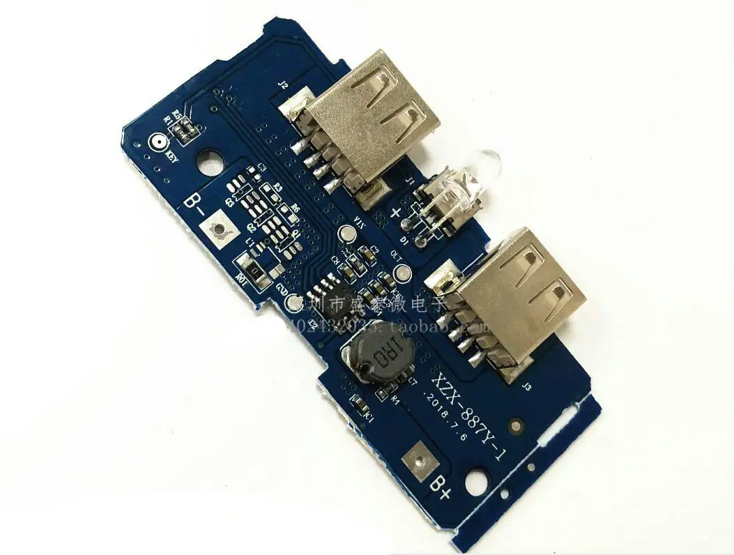 

18650 Battery 3.7V to 5V2A Boost Module DIY Charging Battery/Mobile Power Main Board/Circuit Board