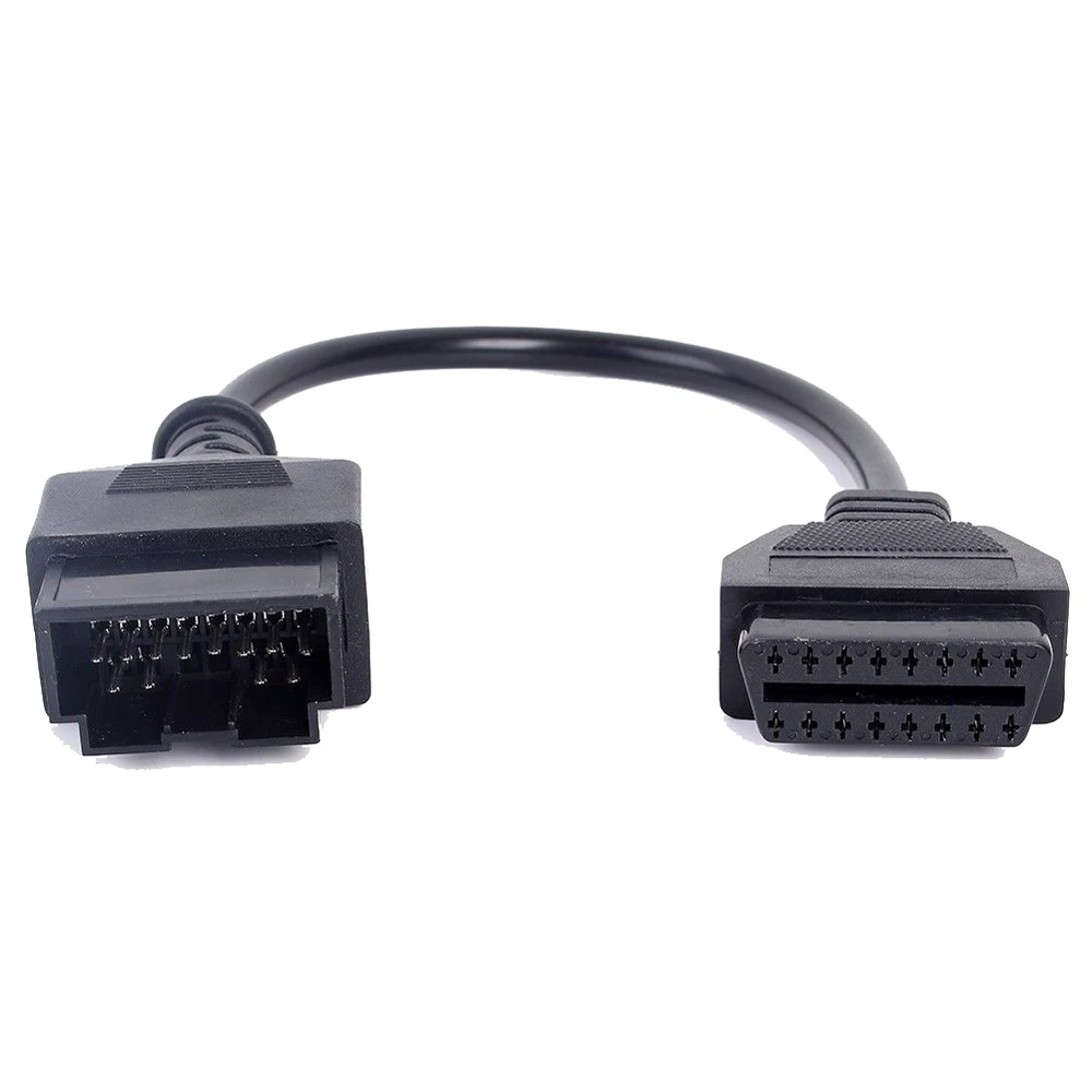 20pin to 16pin OBD2 OBDII DIAGNOSTIC PLUG ADAPTER CONNECTOR CABLE for KIA