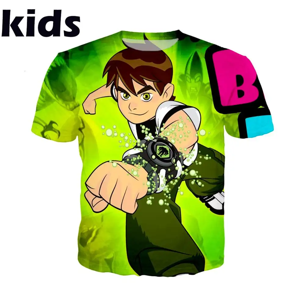 

Fashion t-shirt 3D print ben Men women Anime children tee 10 streetwear t shirt Harajuku kids tshirt clothes Short Sleeve A56