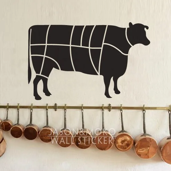 Special Offers Wall Decal Cattle Beef Butcher Wallpaper Wall Sticker for Kitchen or Dining Room decoration Chalkboard Sticker 45cmX70cm Special Offers Wall Decal Cattle Beef Butcher Wallpaper Wall Sticker for Kitchen or Dining Room decoration Chalkboard Sticker 45cmX70cm
