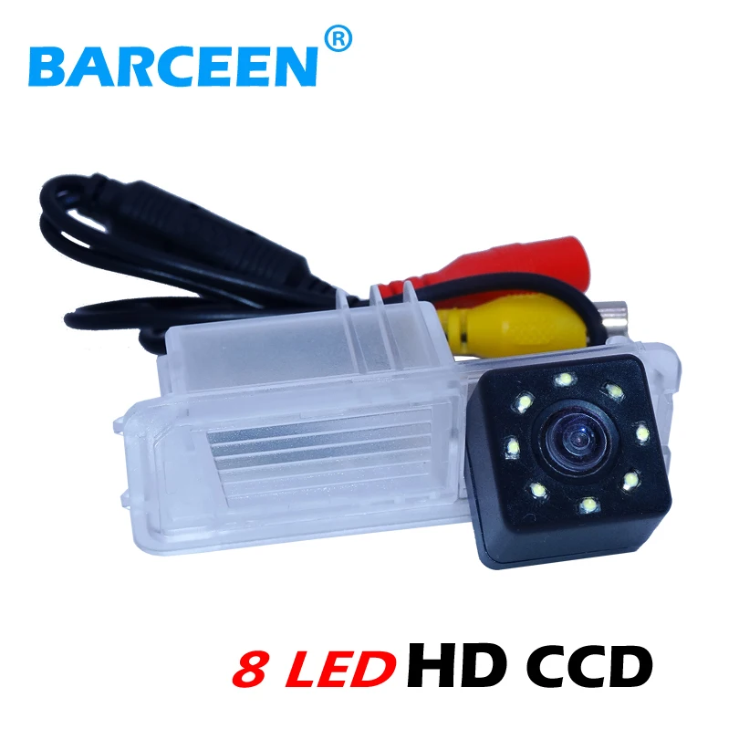 Автомобильная камера заднего вида eversing hd ccd объектив 8 светодиодов стеклянный