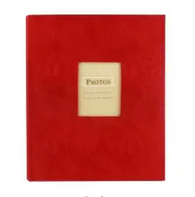 200 карманов 6R 8 дюймов фотоальбом рамка для хранения фотографий семейный подарок Скрапбукинг чехол фотоальбом 15,3*20,3 см фото - Цвет: red