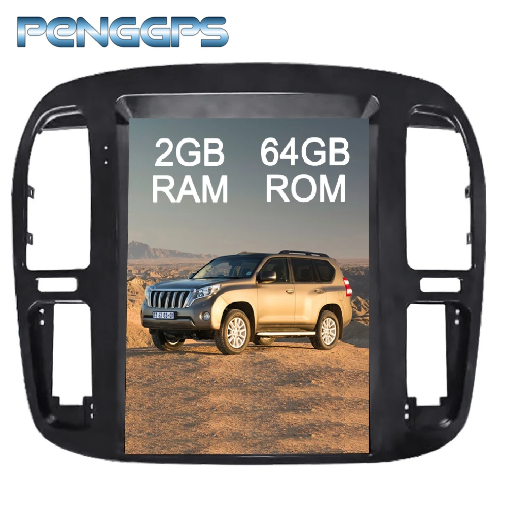 

12.1"IPS Android Car GPS Navigation DVD Player fit for TOYOTA LAND CRUISER LC100 1998-2002 Two Din Tesla Style Radio Support SWC