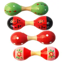 Музыкальные инструменты мини деревянный шар детские игрушки Ударные музыкальные инструменты песочный молоток леверт детская погремушка игрушка