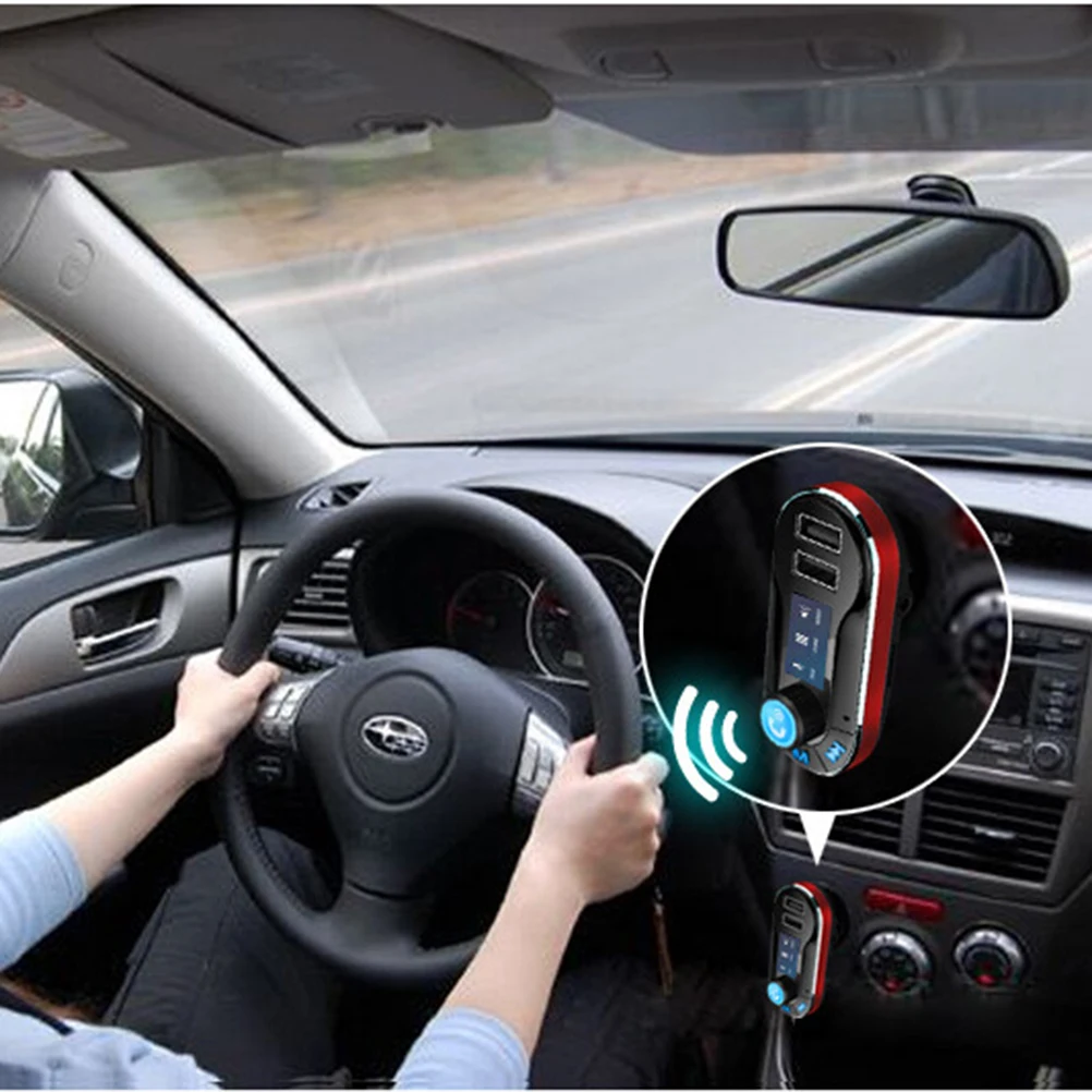 Прикуриватель автомобильный радиоприемник Автомобильный MP3-плеер с USB Bluetooth fm-передатчик для автомобиля(серебристый) A20