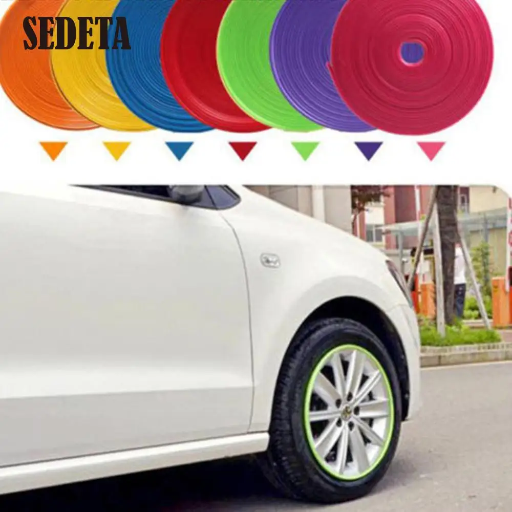 10 Color 8M/ Roll 2015 New Styling IPA Rimblades Car Vehicle Color Wheel Rims Protector Tire Guard Line Rubber Moulding Trim