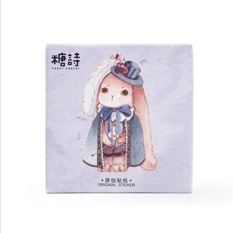 

New Magic Rabbit Lisilizi Animal Sticker Diy Ornament 45pcs Office