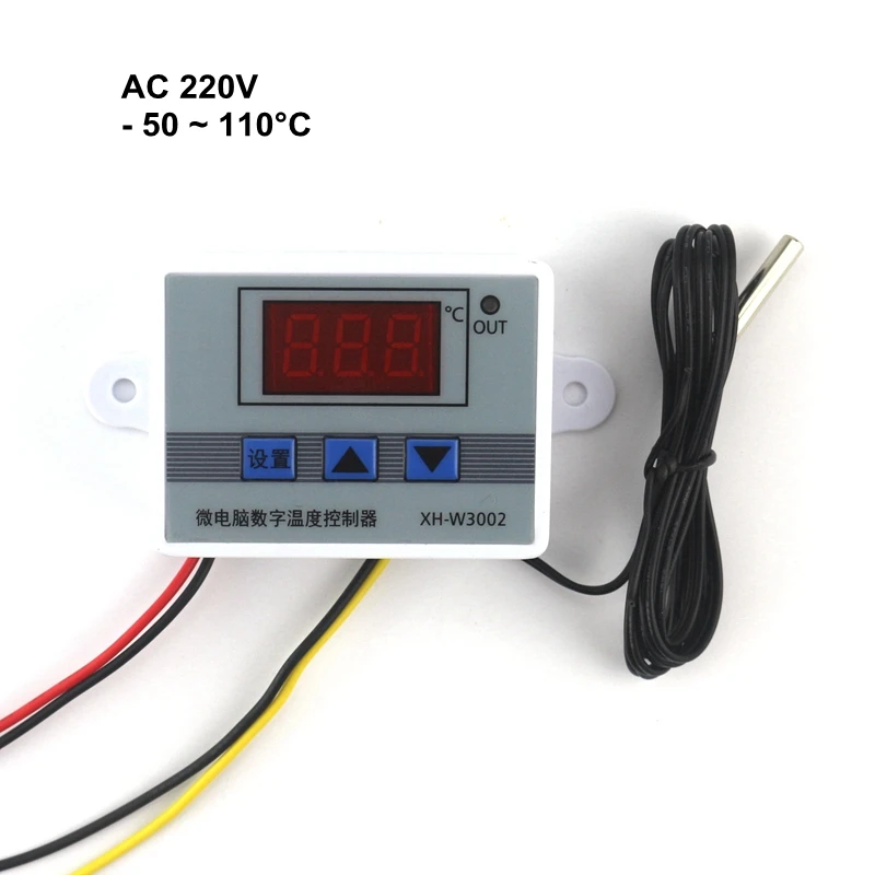 Mini Thermostat AC 220V 50110C Digital LED Temperature Controller 10A
