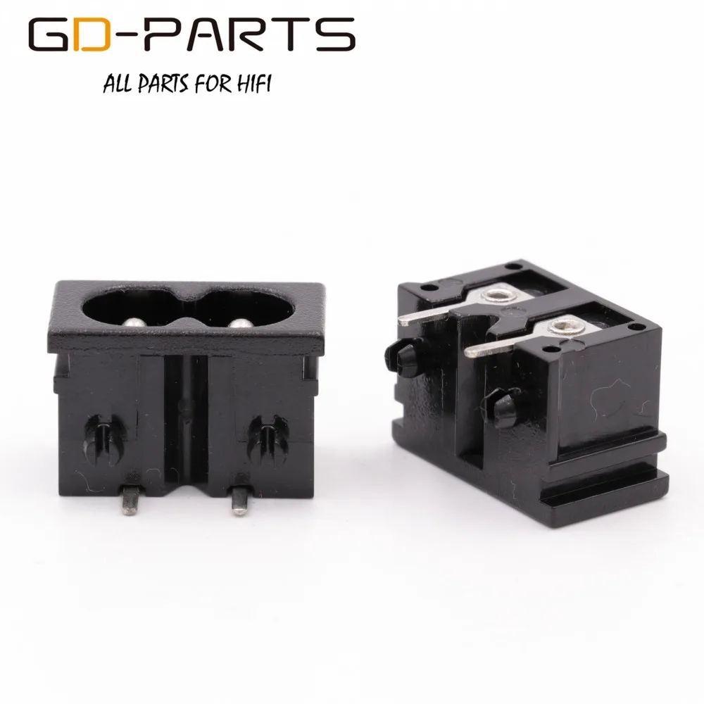 GD-PARTS PCB Mount Power Socket IEC320 C8 Mains AC Power Connector Electric Cord Inlet Receptacle AC250V 2.5A CCC CE TUV