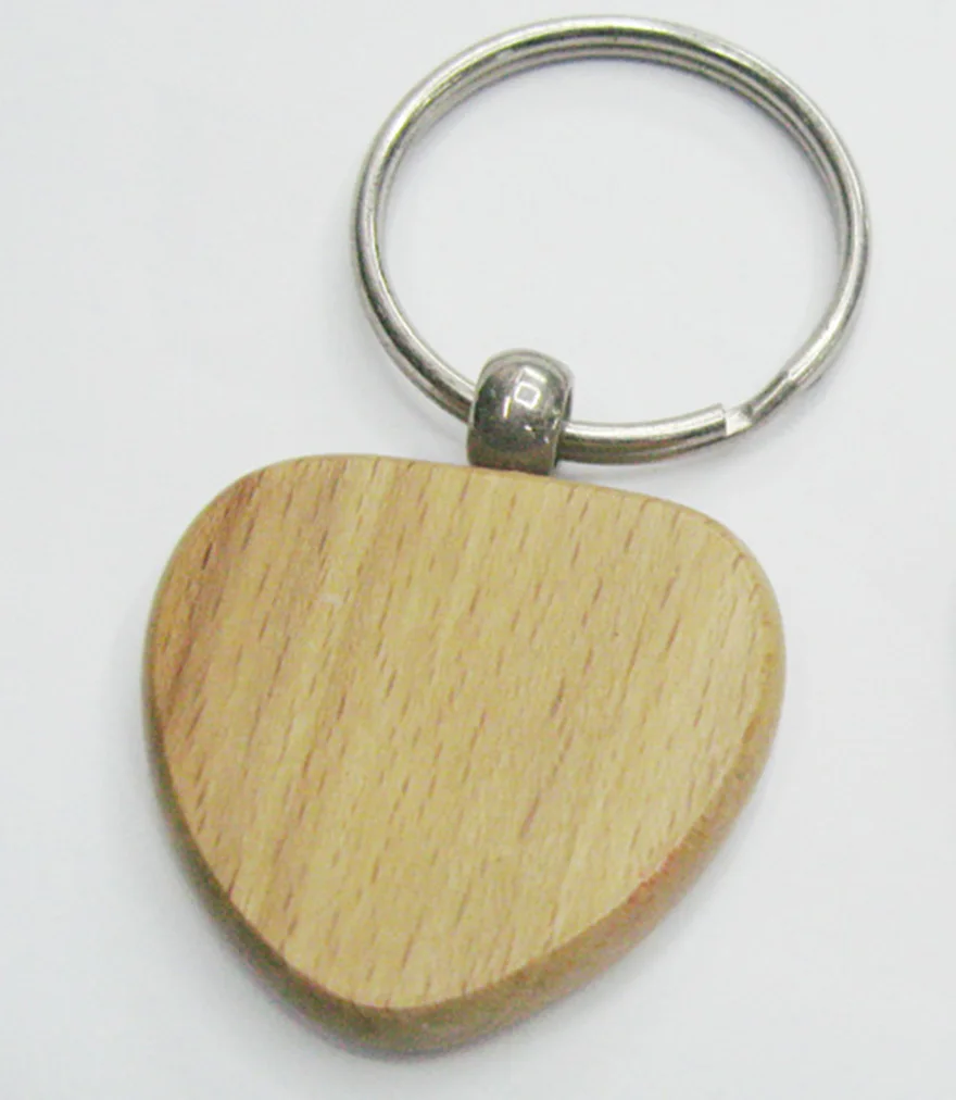 10 шт пустые прямоугольные деревянные брелки DIY продвижение индивидуальные брелки рекламные подарки - Цвет: Heart