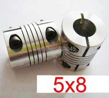 

5x8 5mm 8mm Spiral type coupling,Clamping coupler,Clamp shaft coupling CNC Motor rod Screw thread Winding coupling D20 L25