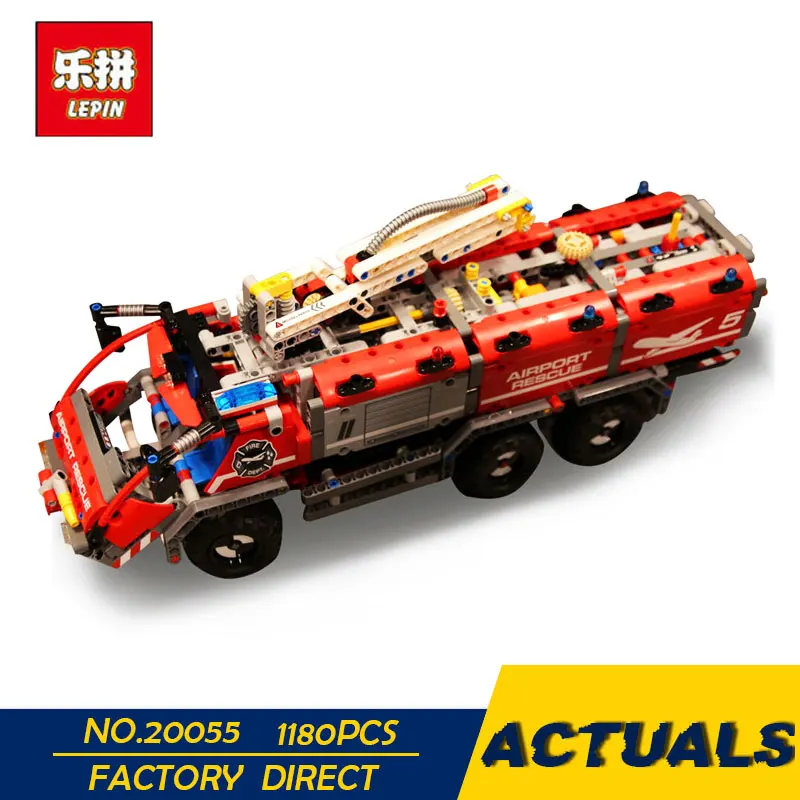 

LEPIN 20055 Technic Mechanical Series The Rescue Vehicle Set Children Educational Building Blocks Bricks Toys 42068 1180 pcs