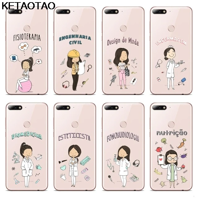 

KETAOTAO Doctors Nurse Teacher Career Phone Cases for iPhone 5S 6S 7 8 X Plus XR XS Max Case Crystal Clear Soft TPU Cover Cases