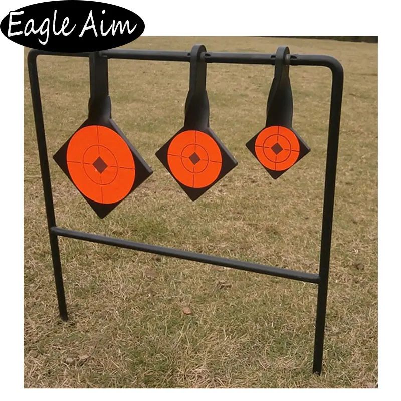 

gun shooting Three plate target Heavy Duty Gun shooting .22 Rimfire spinner Three plate target Field target 6mm Hot Sale
