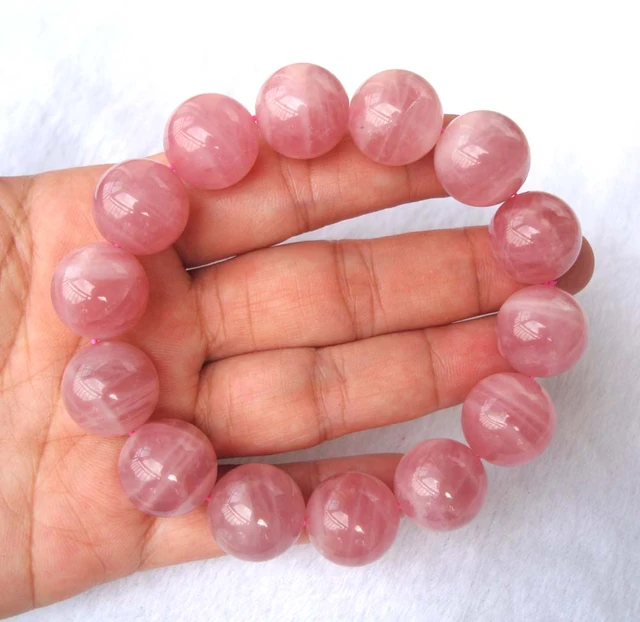 Stretch Bracelet | 8mm Beads (Madagascar Rose Quartz) Large