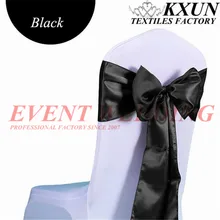 Красивый атласный стул пояс бант для банкета Свадебная вечеринка банкетные галстуки-бабочки ремесло украшение для стула