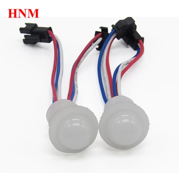 

12V 20mm UCS1903 rgb led pixel module light, digital rgb full color led moudle lights,diameter 20mm,waterproof IP67,Milky cover