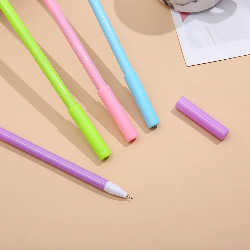 Wholesale 40pcs Kawaii Gel Pens Cute Cartoon Horse Pens for School Items Stationary Supplies Animal Pen Promotional Kids Gift