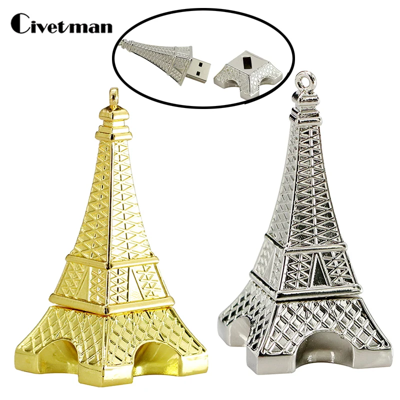 Pen drive 256GB USB Flash Drive Metal Eiffel Tower Shape 8GB 16GB 32GB 64GB 128GB Usb Flash Memory Thumb USB Stick PendrivesGift white sperm tadpole usb flash 2 0 memory drive stick condom pen drive thumb stick usb flash drives 4gb 8gb 16gb 32gb 64gb 256gb