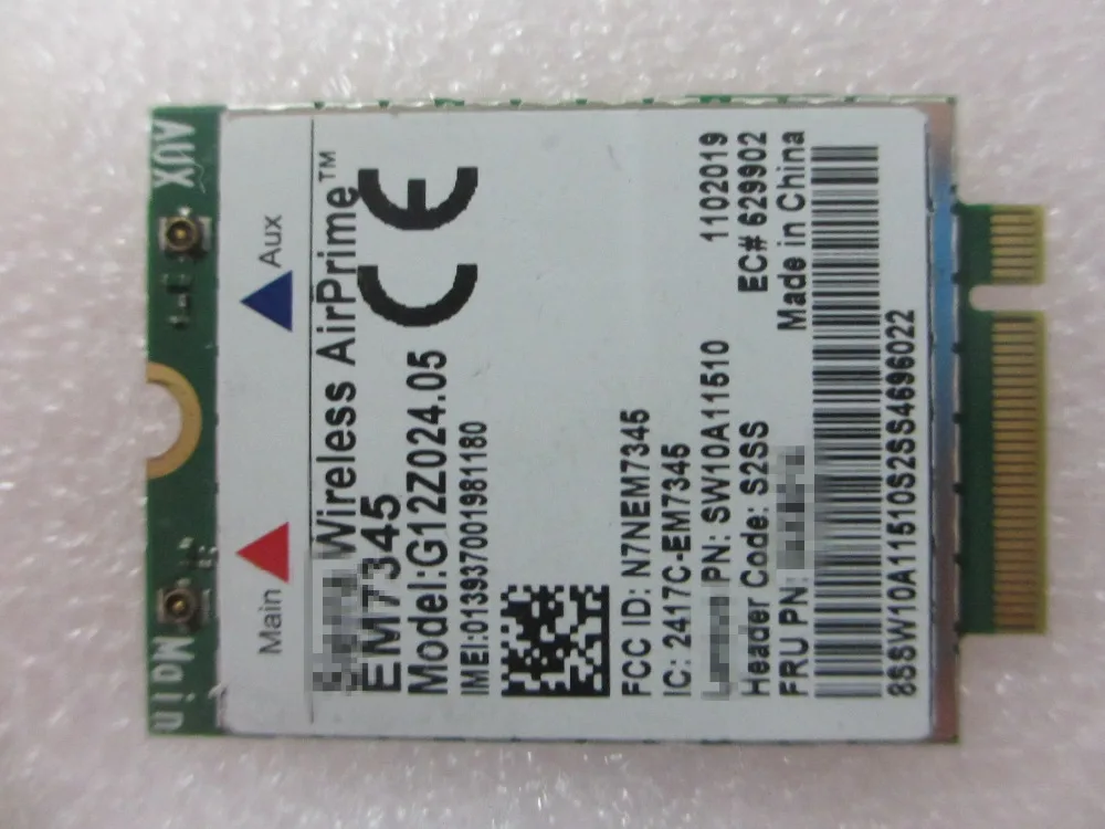 Разблокированный беспроводной модуль AirPrime EM7345 NGFF LTE HSPA + EVDO 4G сетевая карта FRU
