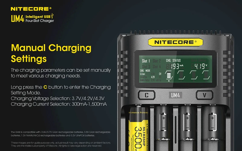 Nitecore UM4 Four-Slot USB Charger (16)