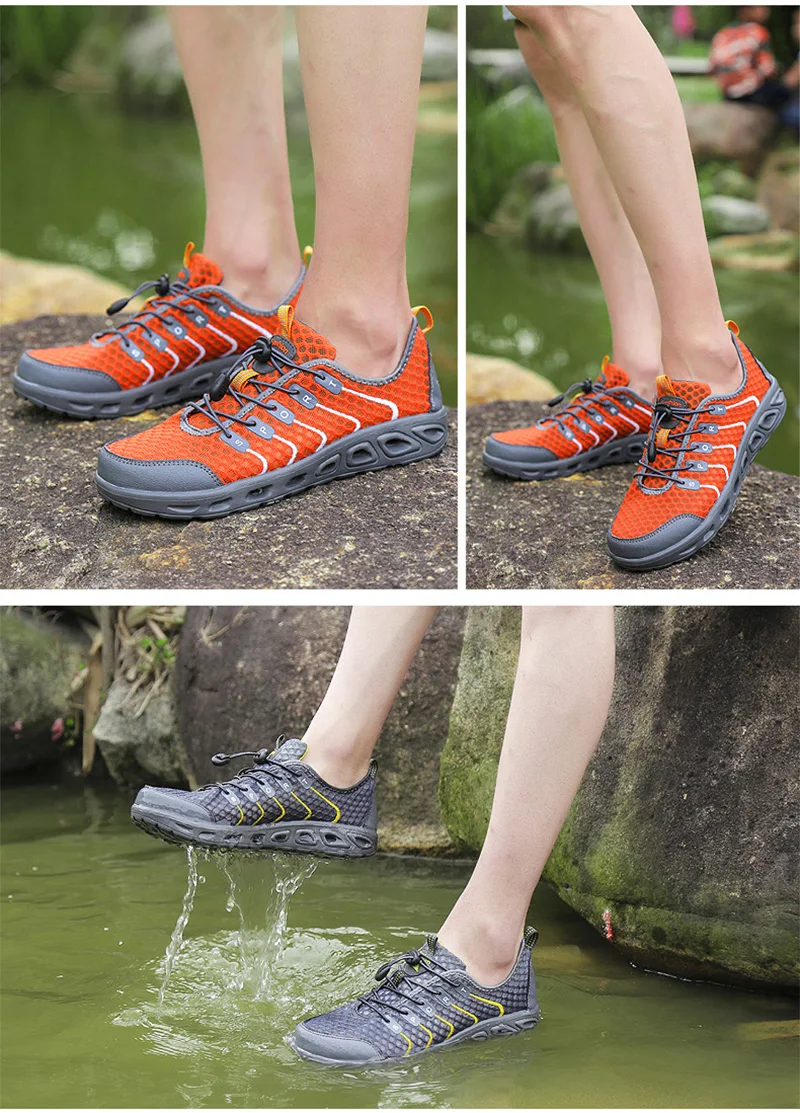 Summer Unisex Breathable Comfortable Mesh Sneakers Men Shoes Out door Wading Water Male Shoes Loafers Casual Walking (19)