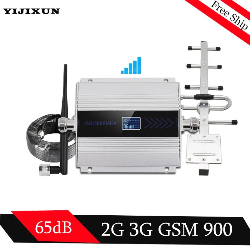

GSM Repeater 900MHz Cellular signal Repeater Mobile Phone GSM 900 Signal Booster GSM 2G Signal Amplifier with Yagi 2G Antenna